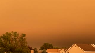 The view from Greeley, Colorado of the fires is truly apocalyptic