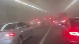 Tunnel Fills With Smoke After Serious Accident