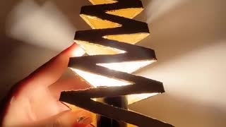 Making Christmas tree from discarded cartons