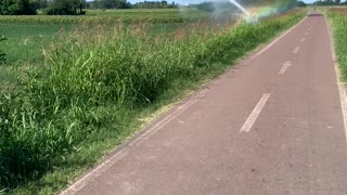 Rainbow on the ground