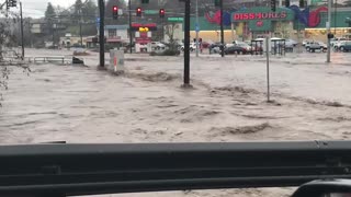 Flooded Streets of Downtown Pullman
