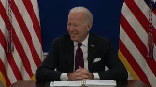 Biden says "What a stupid question" when asked about Putin