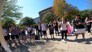 University of Nebraska, Lincoln: Lesbian Hecklers Help Me Draw Large Crowd, Dealing with Atheists, Agnostics, Hypocrites and Sexual Perverts -- Trying to Convince the Students That A True Christian Lives Holy And Stops Sinning