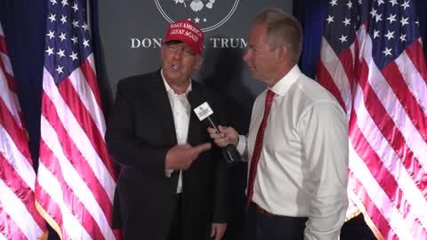 INTERVIEW: President Donald J. Trump - Save America Rally in Robstown, TX 10/22/22