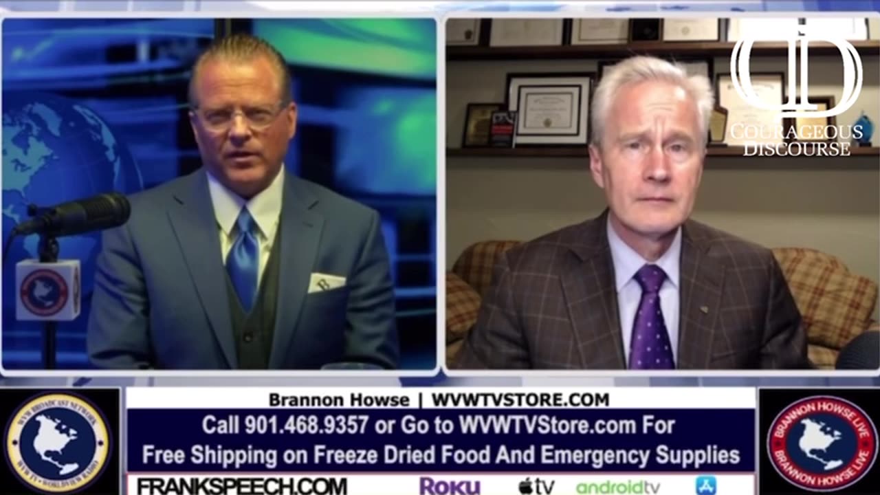 Dr. McCullough on Brannon Howse Live:  Pandemic Truths, Fatal Myocarditis, Milk Exosomes