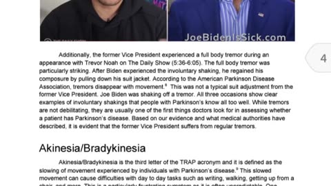 President Biden has Parkinson’s disease
