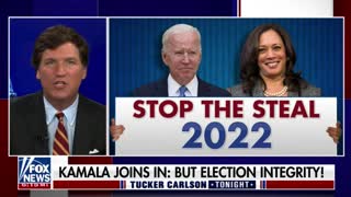 Tucker slams Kamala and Biden over their suspicion of the integrity of the 2022 midterm elections