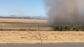 Passing by a dust devil