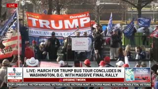 March for Trump Bus Tour Concludes in Washington, DC.