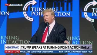 President Trump Speaks At Turning Point Action Rally