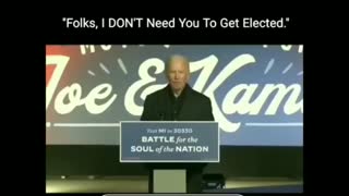 Joe Biden calls himself out on voter fraud
