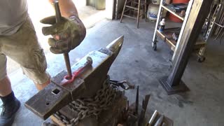 Forging a railroad spike project