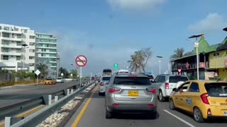 Protesta de taxistas en Cartagena- paro
