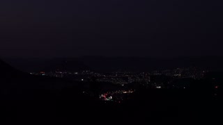 Beautiful night view of Korean city