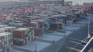 INSANE Video Shows Supply Chain Problems Causing Container Yards To Overflow