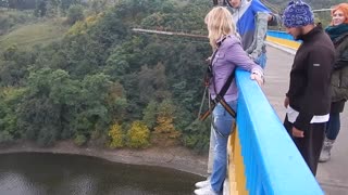 RopeJumping с моста в Житомире