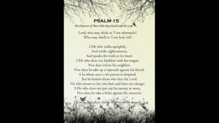 Psalm 15 'A Life of Integrity' -- Dedicated2Jesus Daily Devotional Audio