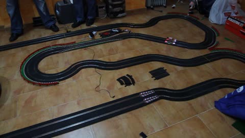 Scalextric competition at home