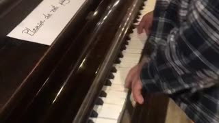 Man Plays One of A Kind Piano Without Permission!
