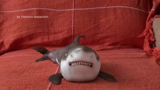 Baby Shark having fun with his human daddy!