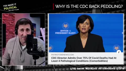 CDC Director FINALLY ADMITS What I've Been Saying All Along