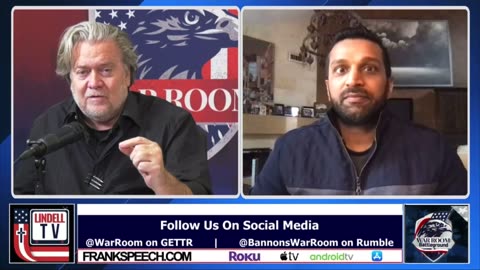 Kash Patel and Julie Kelly on the war room discussing January 6.