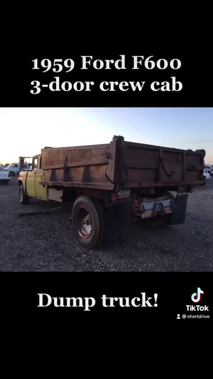 1959 Ford F600 Crew Cab Dump Truck