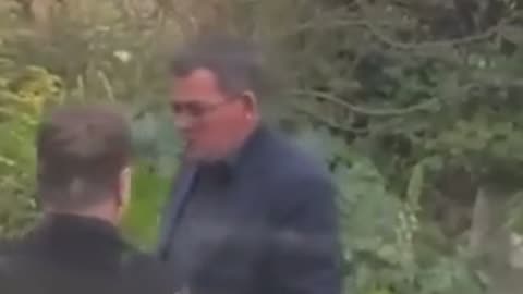 Daniel Andrews seen puffing a cigarette outside function