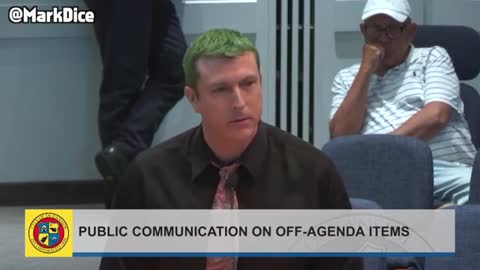 Mark Dice - public communication on off-agenda items