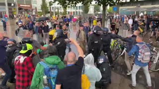 Berlin Lockdown Protests: Police Assault Peaceful, Unarmed Protesters 8-1-21
