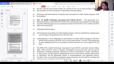 CDC Ph Weekly Huddle Jan 7, 2023 Kill the Bill Part 1 Excerpt: Atty Ting Bello explains HB6522