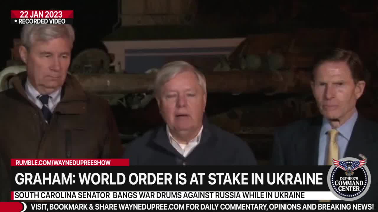 While In Ukraine, Lindsey Graham Warns ‘World Order Is At Stake’