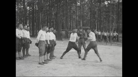 Physical and Bayonet Training - 1918