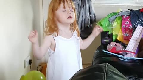 Autistic little girl loves bubbles so do her bulldogs