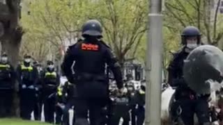 Australian Police and Mandate Protestors CLASH in This Stunning Video