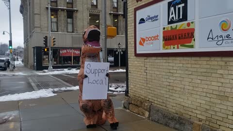 Support Small Business Dinosaur Dance