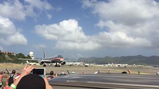 Planes taking off from St Martin