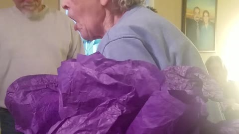 Grandma with Alzheimer's yodels her thank you