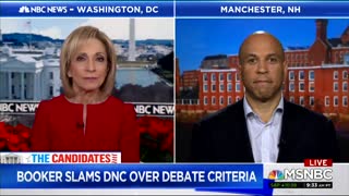 Cory Booker complains about DNC debate rules
