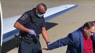 Pastor Artur Pawlowski gets arrested at the Calgary International Airport