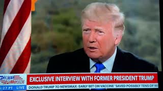 Donald J Trump interview on Newsmax