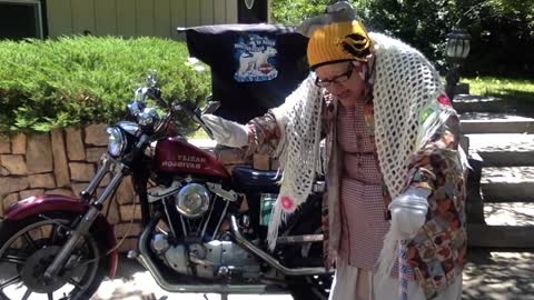 Bag Lady Sue, Funny Harley Davidson, Trump Rant