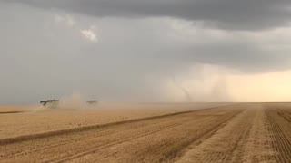Farmers Don't Take Time Out for Tornado