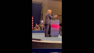 CPAC Crowd Welcomes Trump Chanting "4 More years!"
