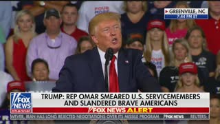 Trump calls out Ilhan Omar at rally