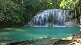 Waterfall Sounds Relaxation | Water White Noise for Studying I Nature Sounds