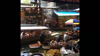 Thailand floating Market