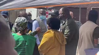 Ramaphosa arrives in Tlokwe