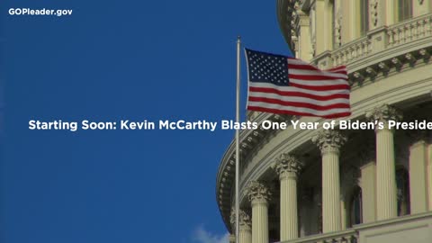 Kevin McCarthy Blasts One Year of Biden's Presidency