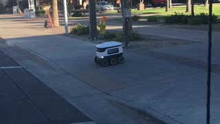 Food delivery robot at Arizona State University